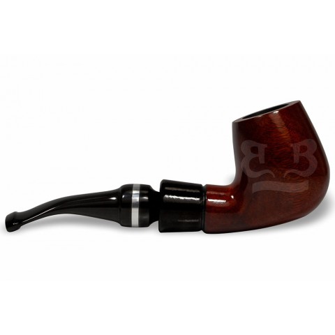 Cachimbo Anel Prateado Curvo (Filtro Permanente) Piteira Chifre